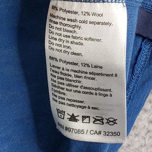 Oudoor Research Shirt Womens Large Blue Wool Blend Lightweight Base Layer Flaw - Picture 7 of 11